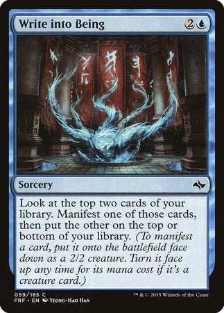 Write into Being [Fate Reforged] | Eastridge Sports Cards & Games