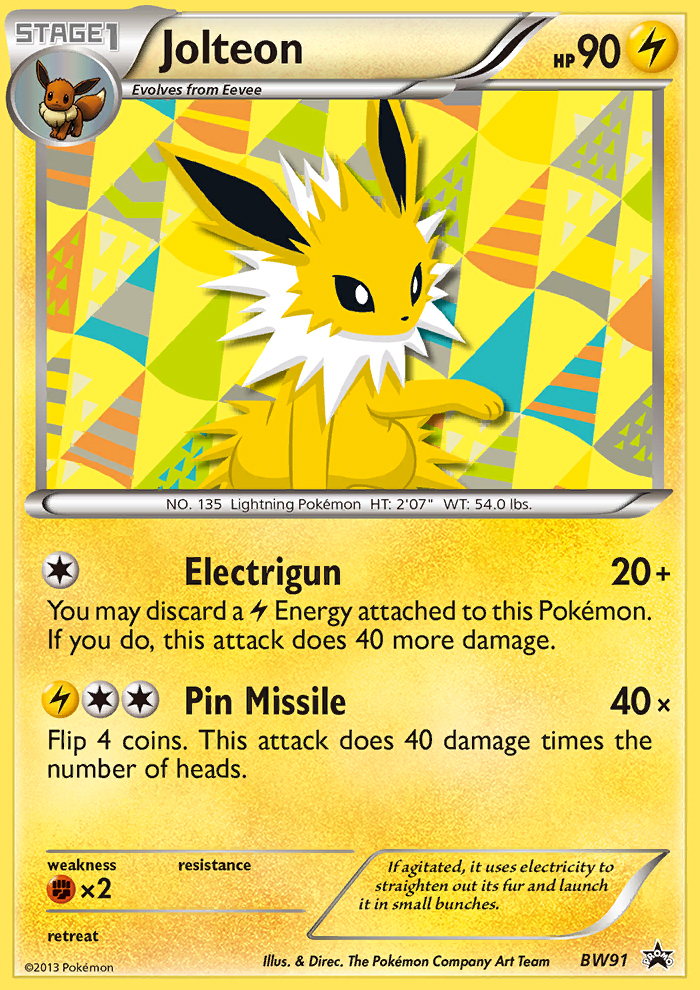 Jolteon (BW91) [Black & White: Black Star Promos] | Eastridge Sports Cards & Games