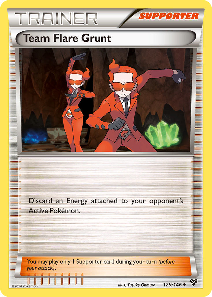 Team Flare Grunt (129/146) [XY: Base Set] | Eastridge Sports Cards & Games