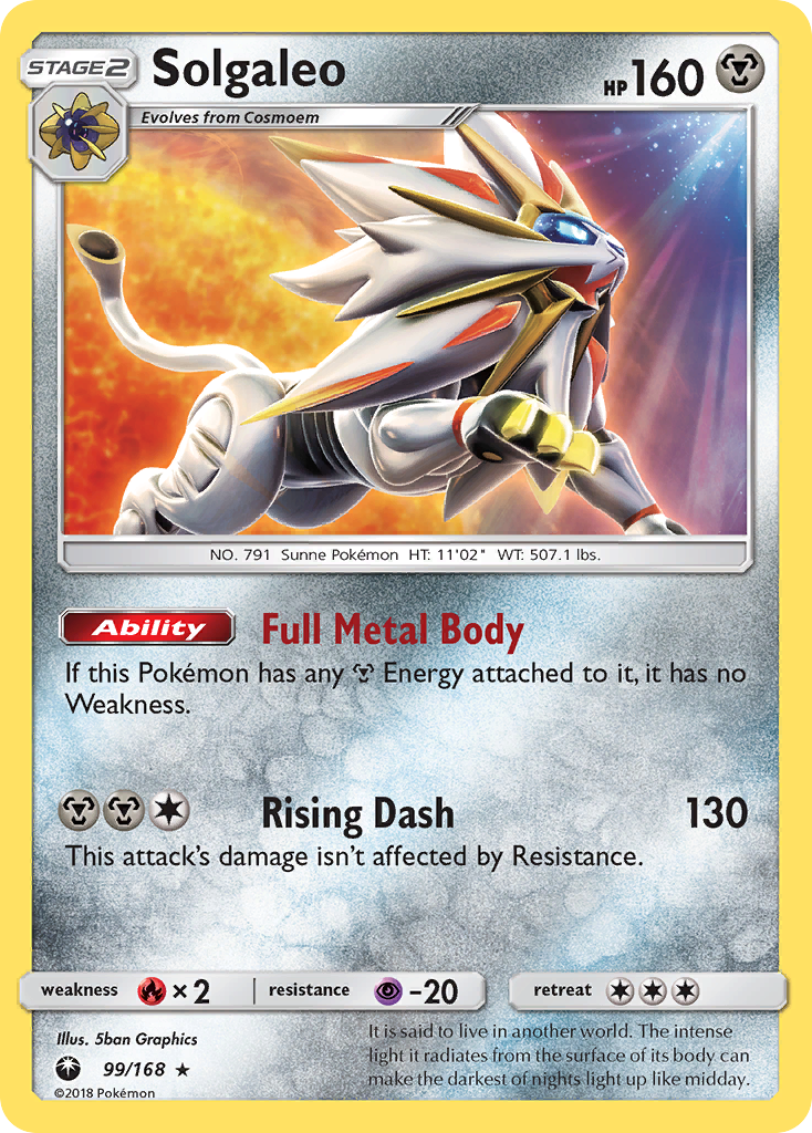 Solgaleo (99/168) [Sun & Moon: Celestial Storm] | Eastridge Sports Cards & Games