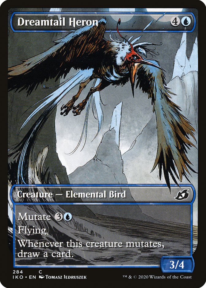 Dreamtail Heron (Showcase) [Ikoria: Lair of Behemoths] | Eastridge Sports Cards & Games