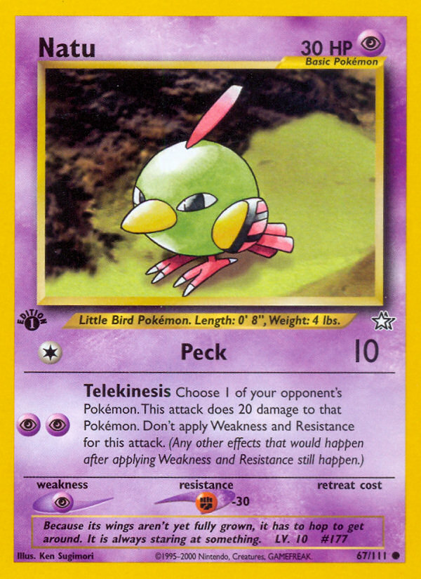 Natu (67/111) [Neo Genesis 1st Edition] | Eastridge Sports Cards & Games