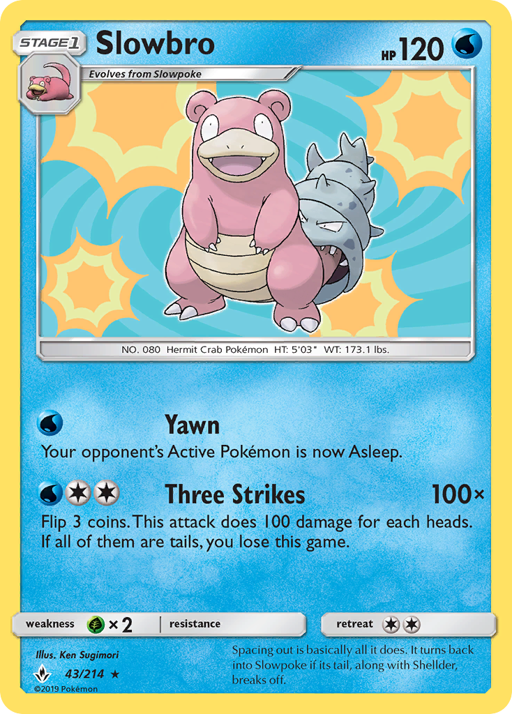 Slowbro (43/214) [Sun & Moon: Unbroken Bonds] | Eastridge Sports Cards & Games