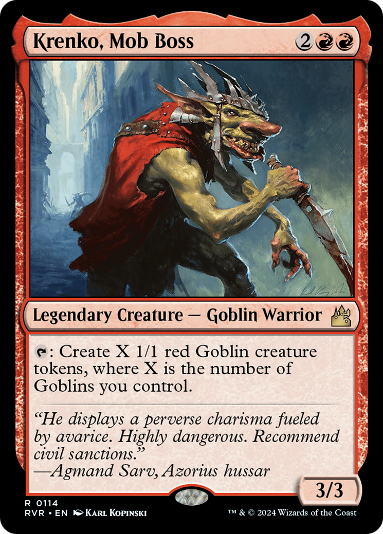 Krenko, Mob Boss [Ravnica Remastered] | Eastridge Sports Cards & Games