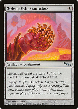 Golem-Skin Gauntlets [Mirrodin] | Eastridge Sports Cards & Games