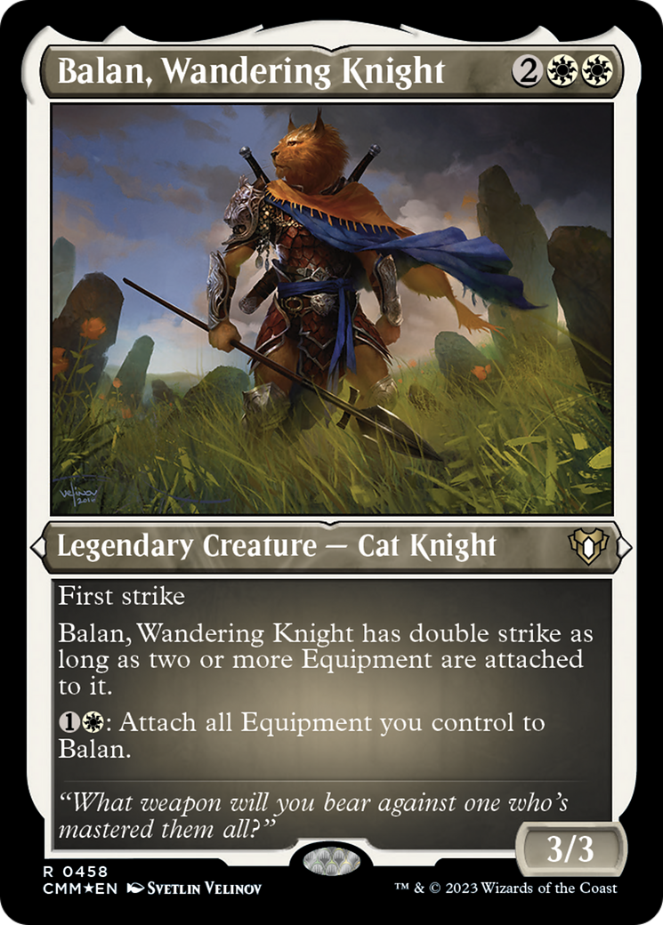 Balan, Wandering Knight (Foil Etched) [Commander Masters] | Eastridge Sports Cards & Games