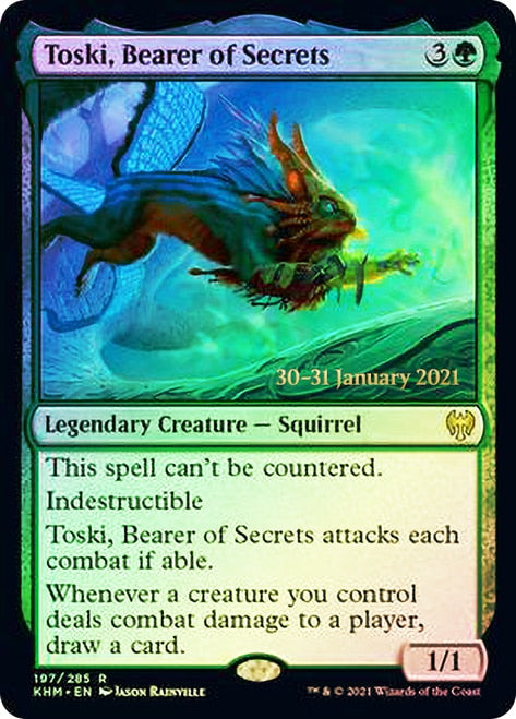 Toski, Bearer of Secrets  [Kaldheim Prerelease Promos] | Eastridge Sports Cards & Games