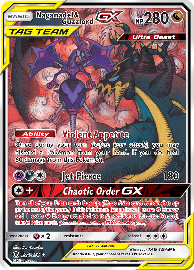 Naganadel & Guzzlord GX (224/236) [Sun & Moon: Cosmic Eclipse] | Eastridge Sports Cards & Games