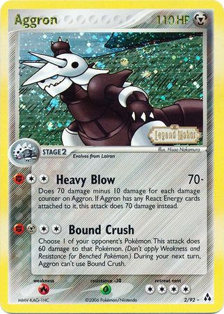 Aggron (2/92) (Stamped) [EX: Legend Maker] | Eastridge Sports Cards & Games