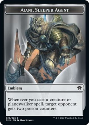 Ajani, Sleeper Agent Emblem [Dominaria United Tokens] | Eastridge Sports Cards & Games