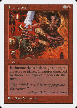 Incinerate [Fifth Edition] | Eastridge Sports Cards & Games