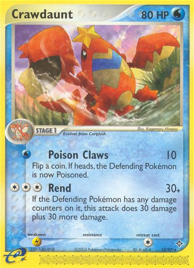 Crawdaunt (13/97) [EX: Dragon] | Eastridge Sports Cards & Games
