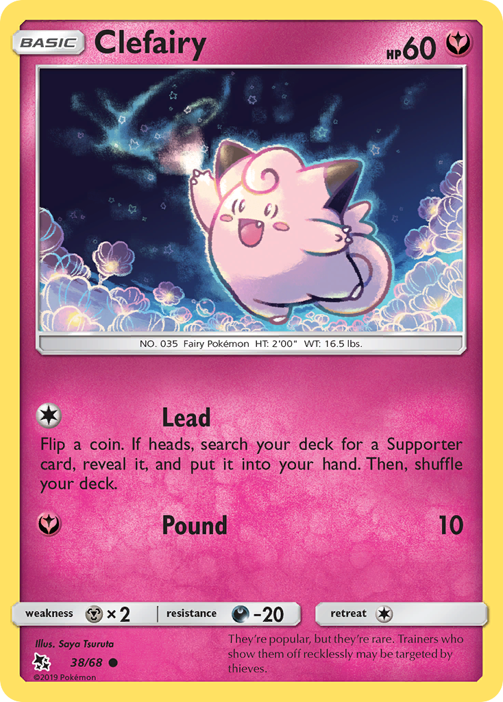 Clefairy (38/68) [Sun & Moon: Hidden Fates] | Eastridge Sports Cards & Games