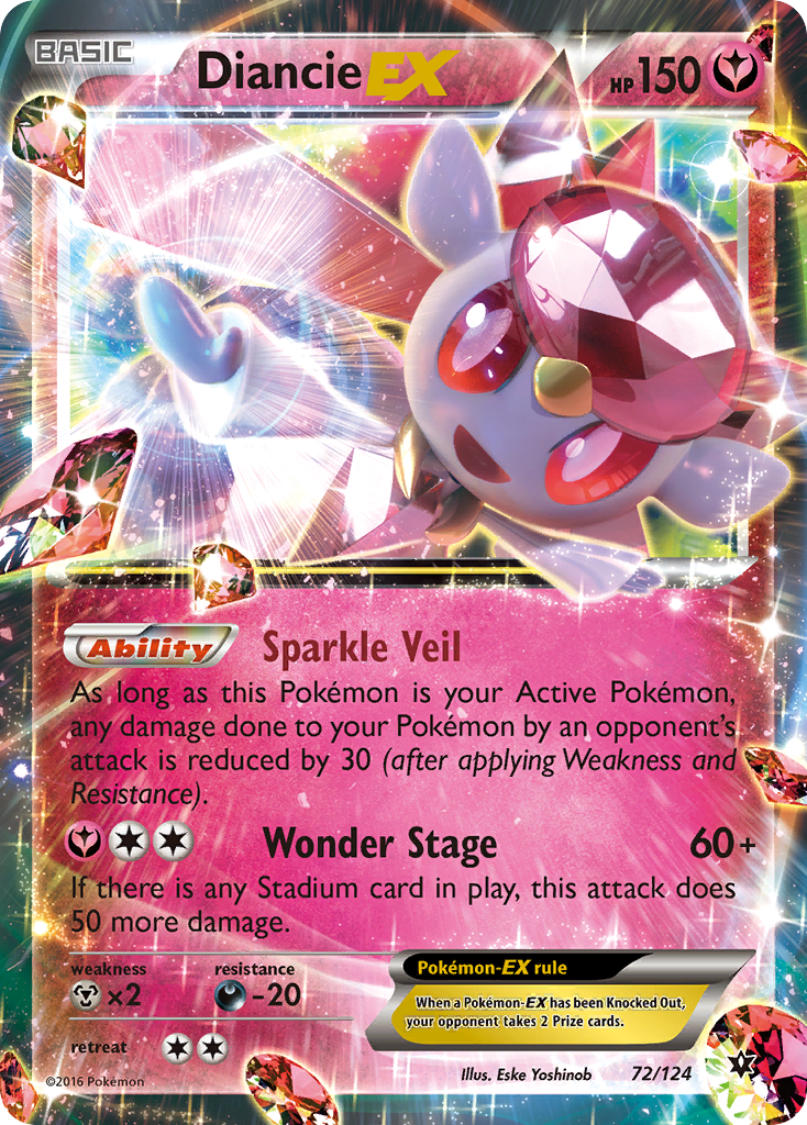 Diancie EX (72/124) [XY: Fates Collide] | Eastridge Sports Cards & Games