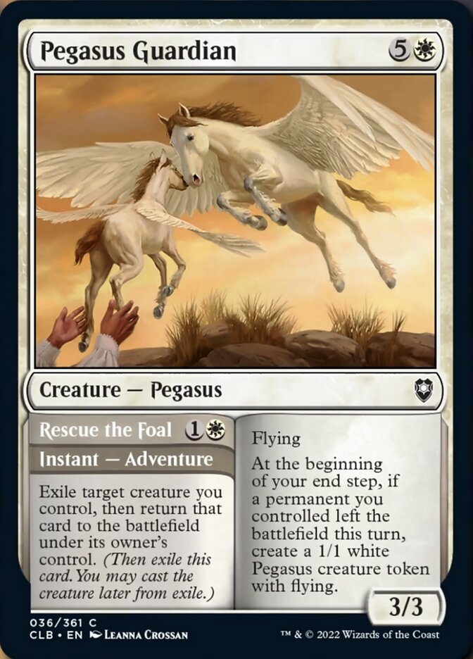 Pegasus Guardian // Rescue the Foal [Commander Legends: Battle for Baldur's Gate] | Eastridge Sports Cards & Games
