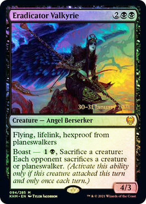 Eradicator Valkyrie  [Kaldheim Prerelease Promos] | Eastridge Sports Cards & Games