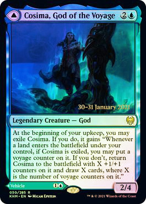 Cosima, God of the Voyage // The Omenkeel  [Kaldheim Prerelease Promos] | Eastridge Sports Cards & Games