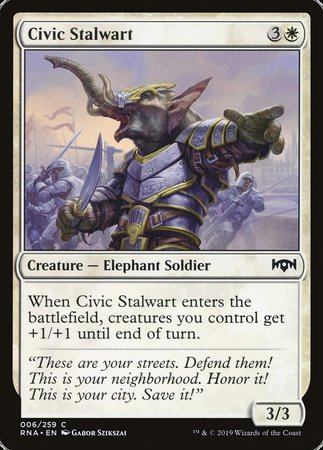 Civic Stalwart [Ravnica Allegiance] | Eastridge Sports Cards & Games