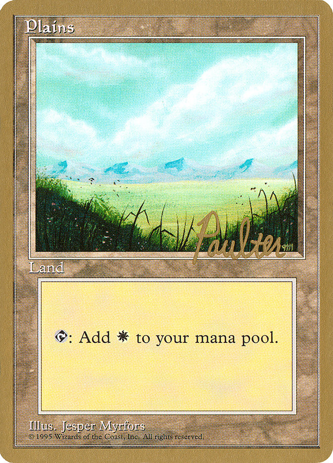 Plains (pp366) (Preston Poulter) [Pro Tour Collector Set] | Eastridge Sports Cards & Games