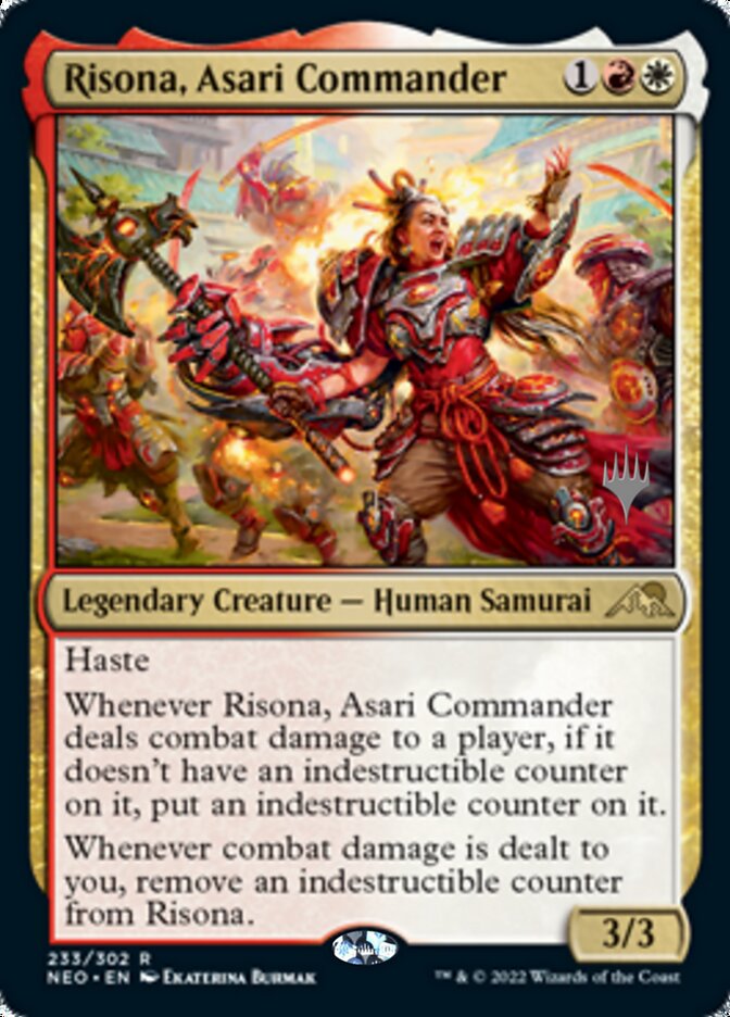 Risona, Asari Commander (Promo Pack) [Kamigawa: Neon Dynasty Promos] | Eastridge Sports Cards & Games