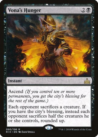 Vona's Hunger [Rivals of Ixalan] | Eastridge Sports Cards & Games