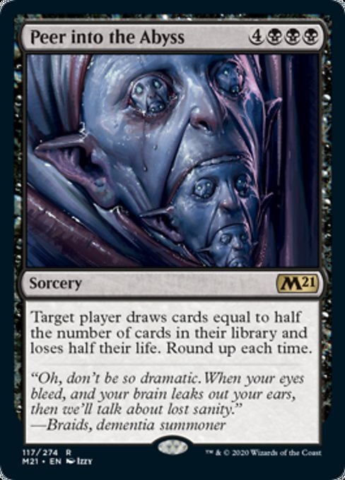 Peer Into the Abyss [Core Set 2021] | Eastridge Sports Cards & Games