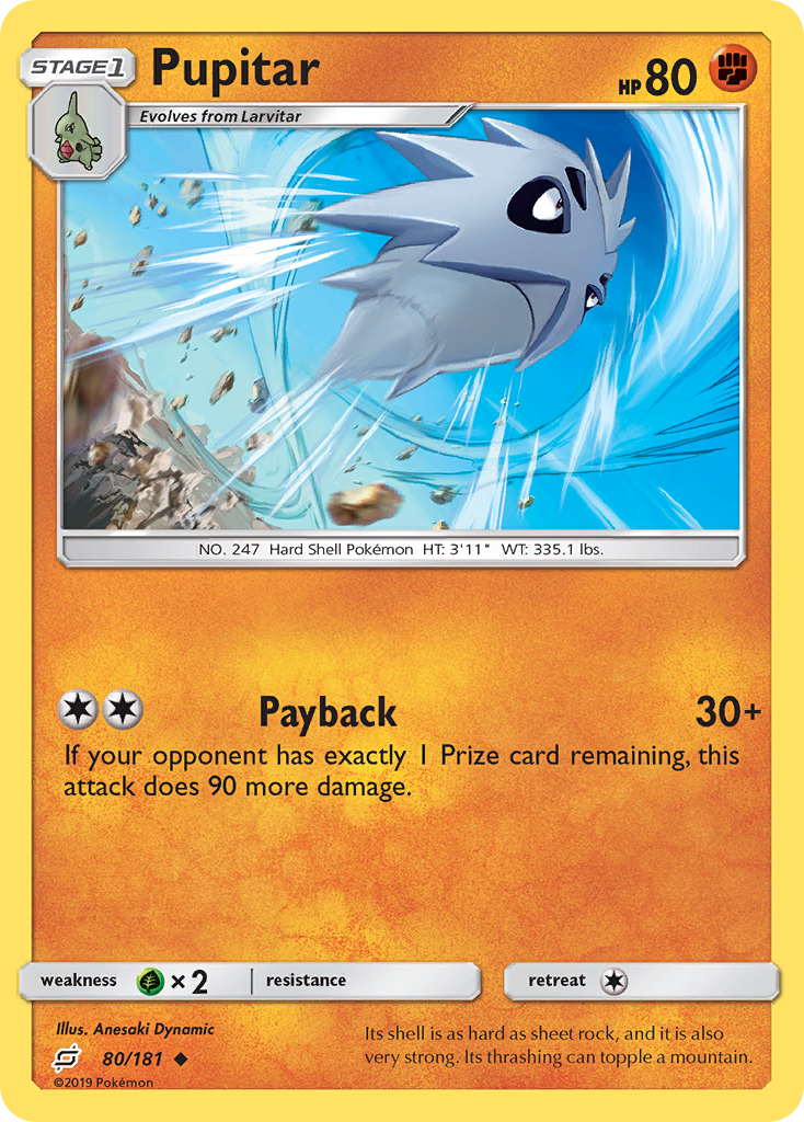 Pupitar (80/181) [Sun & Moon: Team Up] | Eastridge Sports Cards & Games