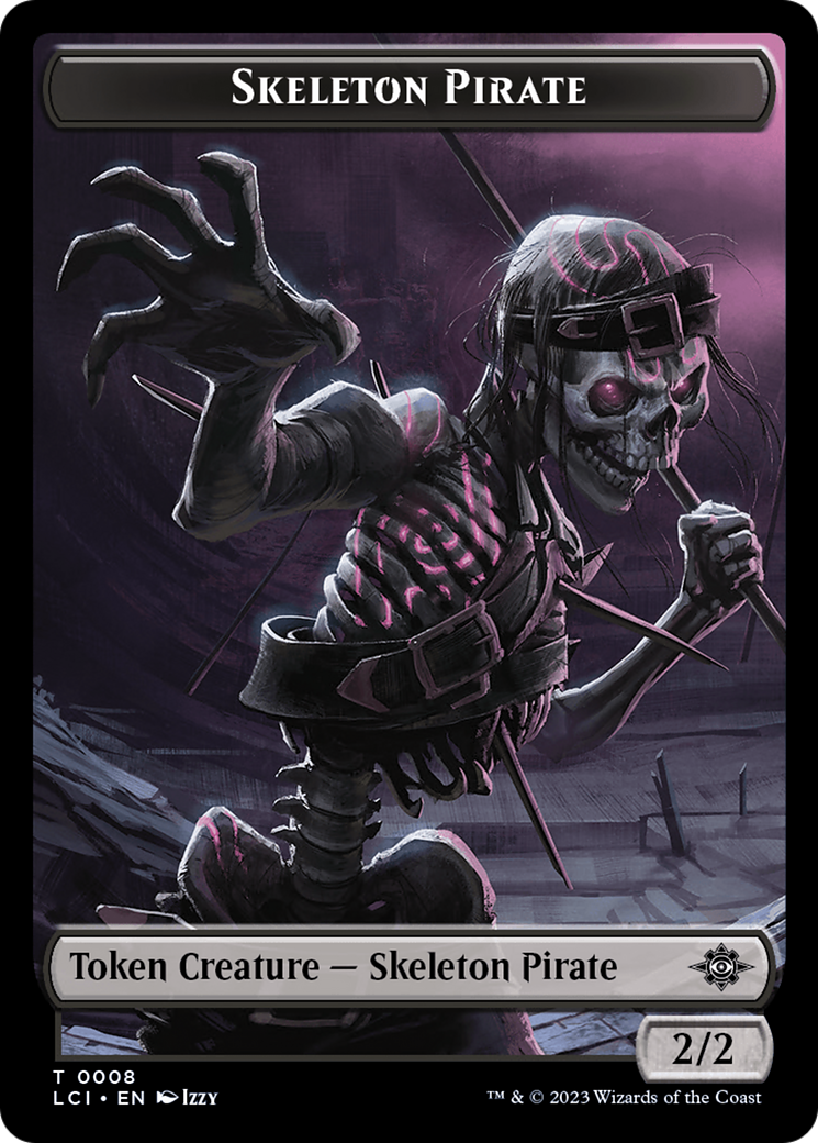 Treasure (0002) // Skeleton Pirate Double-Sided Token [Jurassic World Collection Tokens] | Eastridge Sports Cards & Games