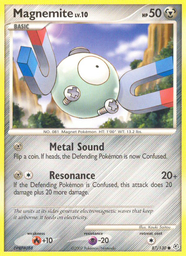 Magnemite (87/130) [Diamond & Pearl: Base Set] | Eastridge Sports Cards & Games