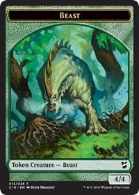 Beast (013) // Plant Double-sided Token [Commander 2018 Tokens] | Eastridge Sports Cards & Games