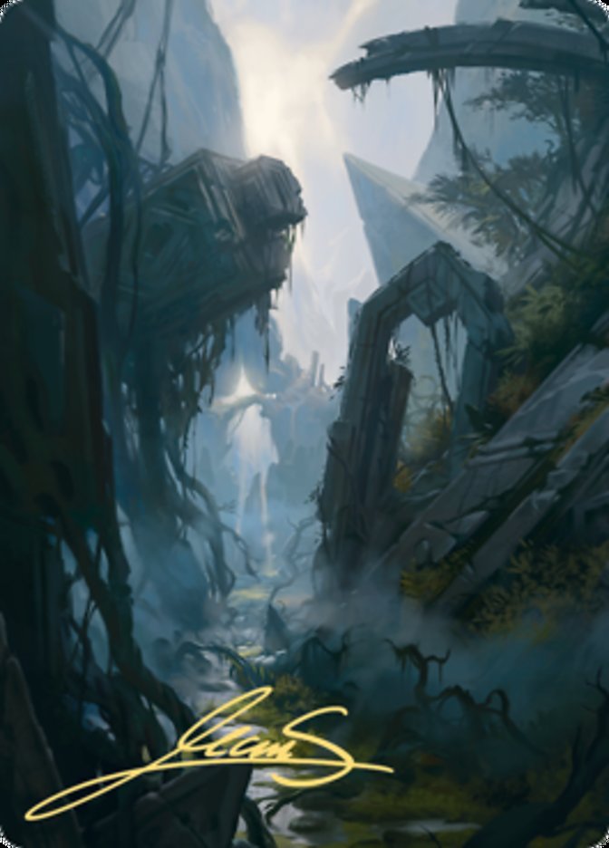 Swamp 2 Art Card (Gold-Stamped Signature) [Zendikar Rising Art Series] | Eastridge Sports Cards & Games