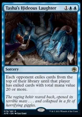 Tasha's Hideous Laughter (Promo Pack) [Dungeons & Dragons: Adventures in the Forgotten Realms Promos] | Eastridge Sports Cards & Games