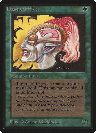 Llanowar Elves [Limited Edition Beta] | Eastridge Sports Cards & Games