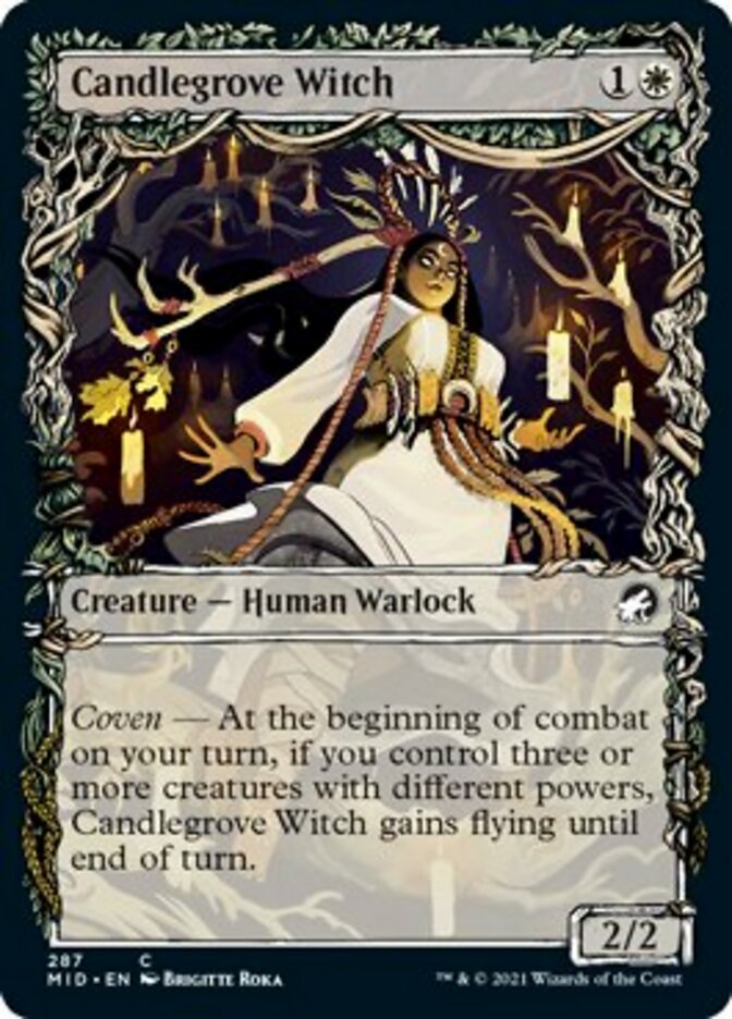 Candlegrove Witch (Showcase Equinox) [Innistrad: Midnight Hunt] | Eastridge Sports Cards & Games
