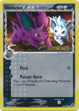 Nidoran (57/101) (Male) (Delta Species) (Stamped) [EX: Dragon Frontiers] | Eastridge Sports Cards & Games