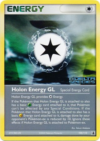 Holon Energy GL (105/113) (Stamped) [EX: Delta Species] | Eastridge Sports Cards & Games