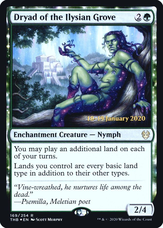 Dryad of the Ilysian Grove [Theros Beyond Death Prerelease Promos] | Eastridge Sports Cards & Games