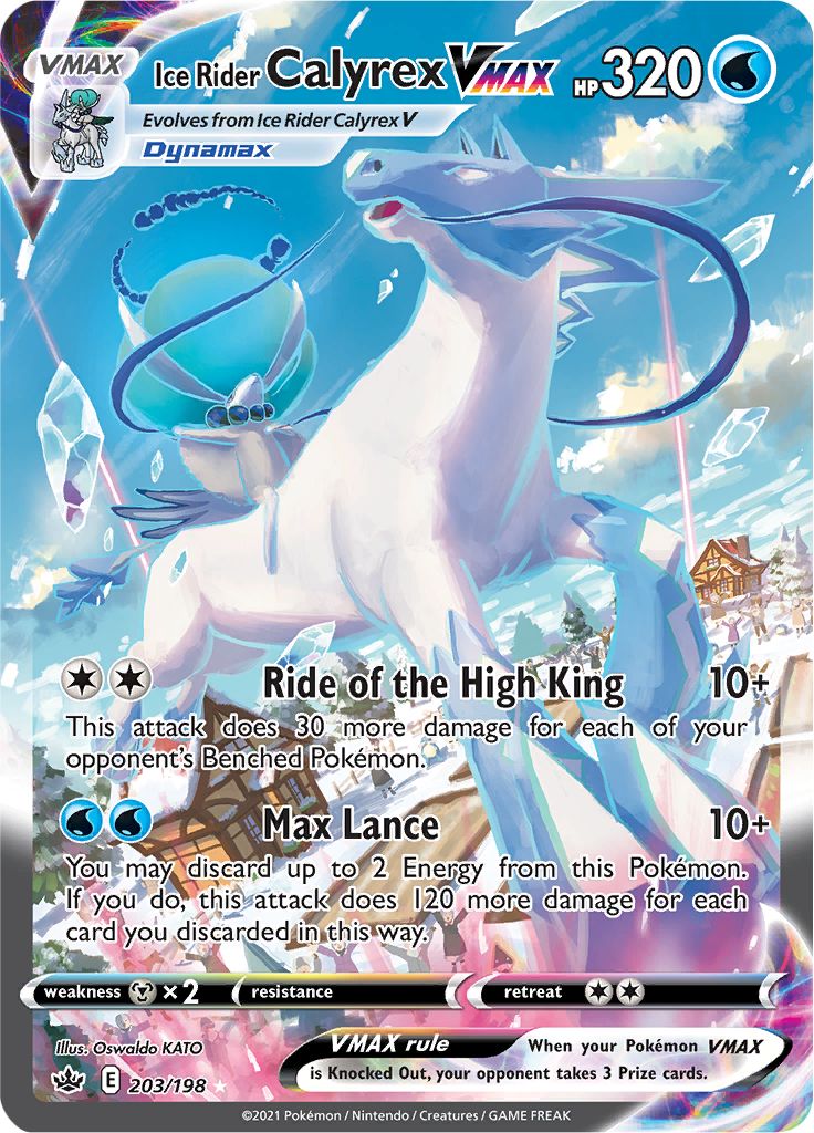 Ice Rider Calyrex VMAX (203/198) [Sword & Shield: Chilling Reign] | Eastridge Sports Cards & Games