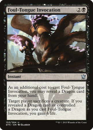 Foul-Tongue Invocation [Dragons of Tarkir] | Eastridge Sports Cards & Games