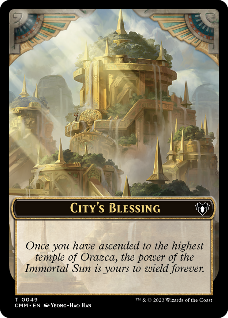 City's Blessing // Construct (41) Double-Sided Token [Commander Masters Tokens] | Eastridge Sports Cards & Games