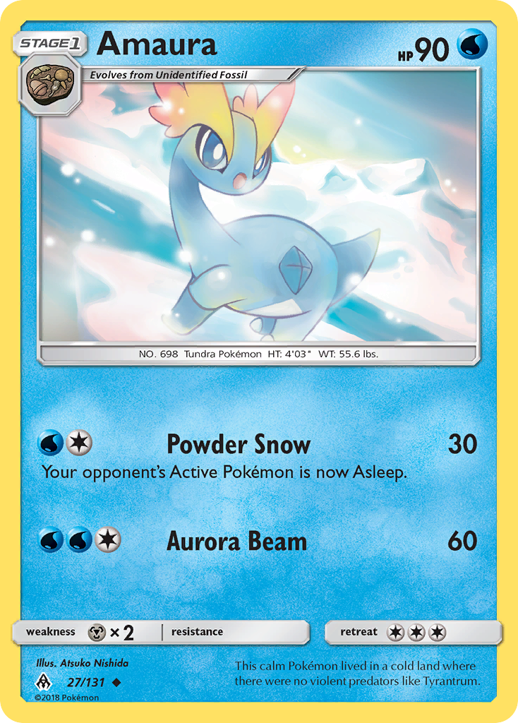 Amaura (27/131) [Sun & Moon: Forbidden Light] | Eastridge Sports Cards & Games