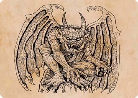 Cloister Gargoyle (Showcase) Art Card [Dungeons & Dragons: Adventures in the Forgotten Realms Art Series] | Eastridge Sports Cards & Games