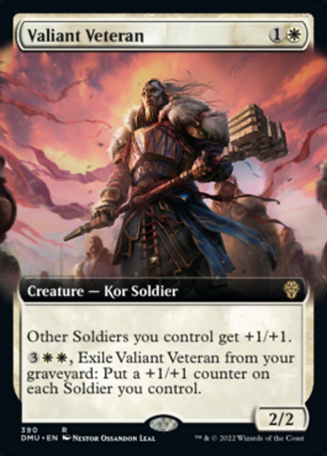 Valiant Veteran (Extended Art) [Dominaria United] | Eastridge Sports Cards & Games