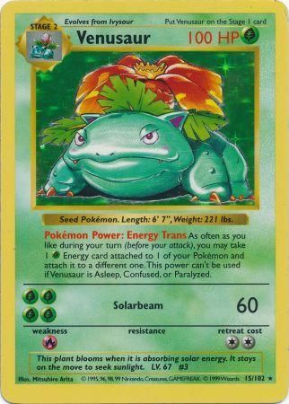 Venusaur (15/102) [Base Set Shadowless Unlimited] | Eastridge Sports Cards & Games