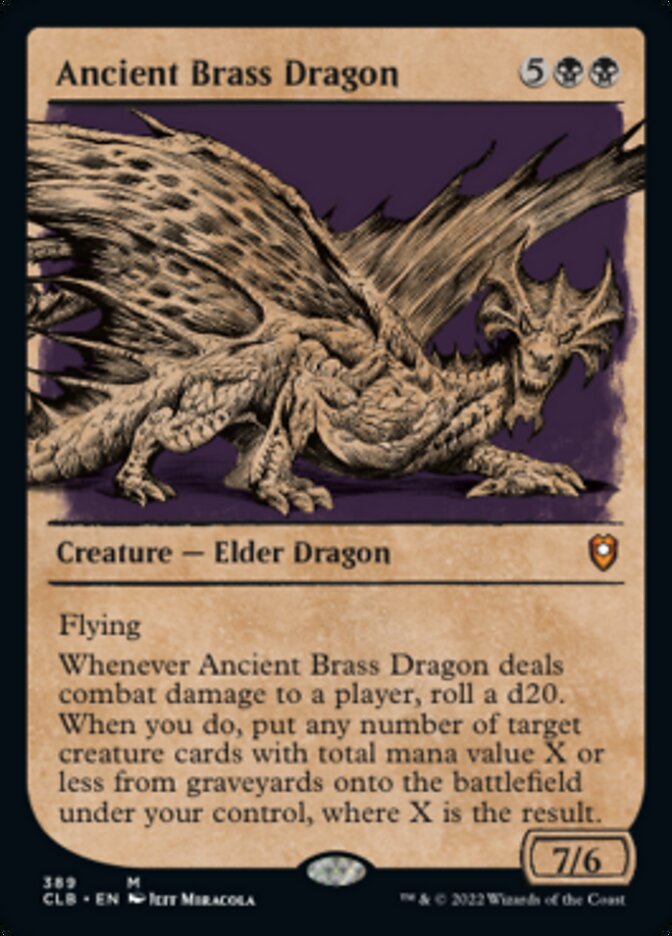 Ancient Brass Dragon (Showcase) [Commander Legends: Battle for Baldur's Gate] | Eastridge Sports Cards & Games