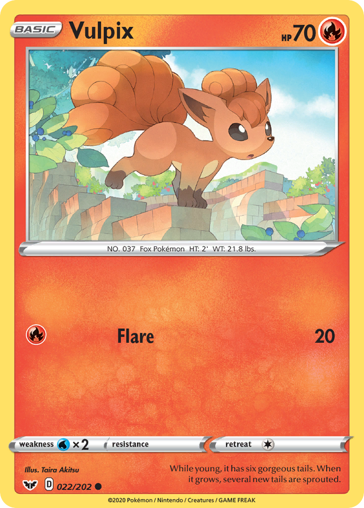 Vulpix (022/202) [Sword & Shield: Base Set] | Eastridge Sports Cards & Games