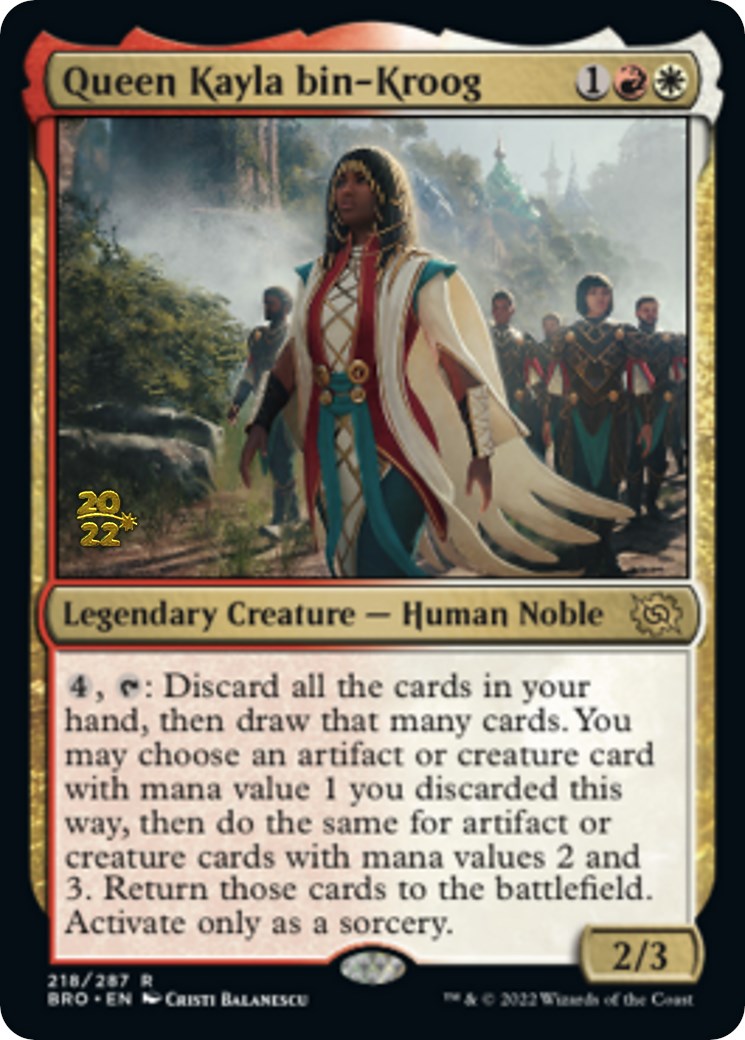 Queen Kayla bin-Kroog [The Brothers' War: Prerelease Promos] | Eastridge Sports Cards & Games