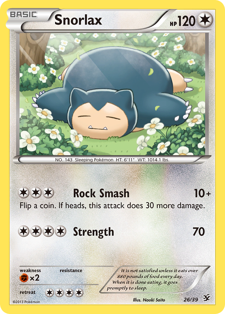 Snorlax (26/39) [XY: Kalos Starter Set] | Eastridge Sports Cards & Games