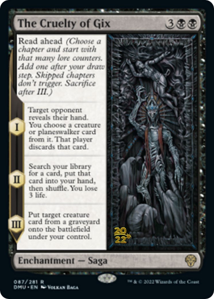 The Cruelty of Gix [Dominaria United Prerelease Promos] | Eastridge Sports Cards & Games