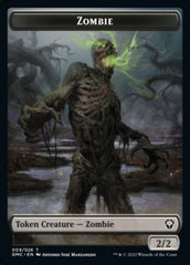 Saproling // Zombie Double-sided Token [Dominaria United Tokens] | Eastridge Sports Cards & Games